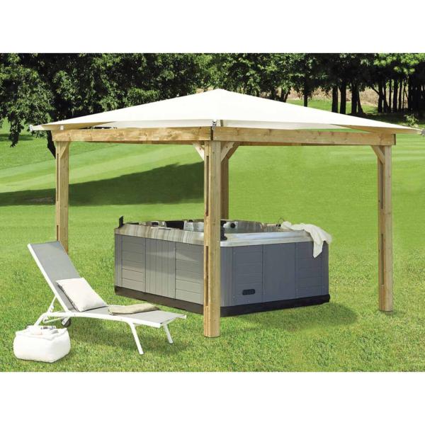 Kiosque bois Clairval 3m10 x 3m20
