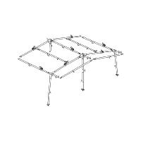 Auvent Clairval TWIN 2m40 avec armature en fibre de verre spécial caravane Eriba