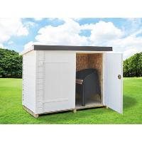 Clairval Abri de jardin "Dune" PVC Range-Tout toit inversé 1 pente