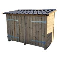 Clairval Abri de jardin bois "Bosquet" toit 1 pente vers l'avant