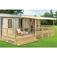 Terrasse Podium Clairval  MOEA 3m 10 couverte, rambarde Bella