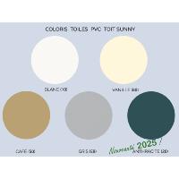 Cotés en toile PVC D/G avec baie ouvrante pour terrasse Clairval