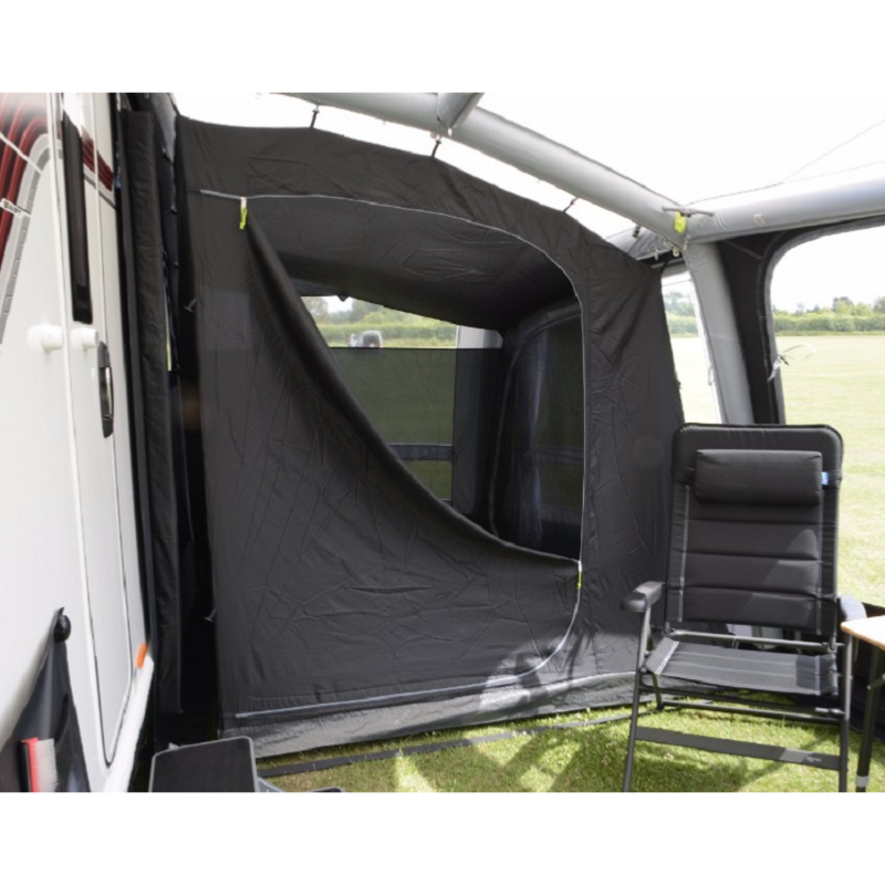 Tente Intérieure Bo-Camp Pour Auvent - 2 Places - 2x1,8x1,75m - Gris - Polyester Respirant Avec Tapis De Sol Étanche