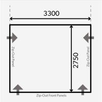 Auvent Gonflable Dometic-Kampa Club Air 330M toute saison 