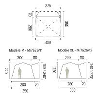 Auvent gonflable indépendant pour camping-car et van SANTA CRUZ V3