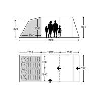 Toile de tente Hayling 4 places