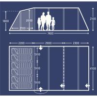 Tente de camping gonflable Croyd 6 air 