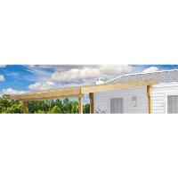 Couverture universelles toit "Sunny" pour terrasse bois mobil'home