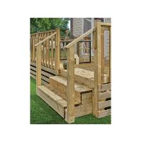 Main courante d’escalier pour terrasse bois de mobil-home