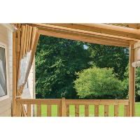 Cotés en toile PVC D/G avec baie ouvrante pour terrasse Clairval