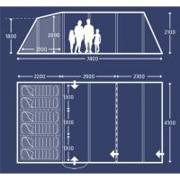 Tente Kampa Croyde 6 places