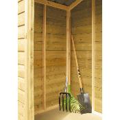 Clairval Abri de jardin Bois toit 2 pentes 4m²