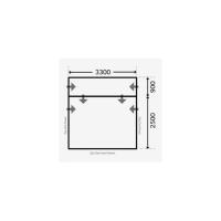 Auvent gonflable drive-away pour caravane et camping-car Rally air  330 All Seasons Dometic