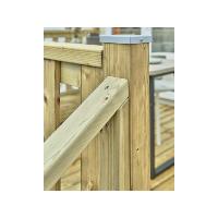 Main courante d’escalier pour terrasse bois de mobil-home