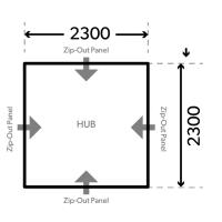 Abri Multifonction gonflable HUB