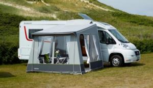 yourGEAR Riviera 350 auvent pour caravane roulotte motor-home 3,5 x 2,6m  toit solaire UV 50+ avec fenêtre panoramique