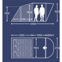 Tente Kampa gonflable Brean Air 3 places  