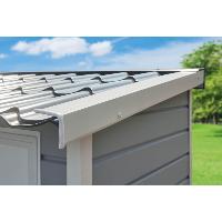 Clairval Abri de jardin  "Dune" PVC range tout toit 1 pente (pente vers l'avant) 