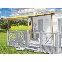 Couverture universelles toit "Sunny" pour terrasse bois mobil'home